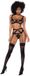 Mapalé Sexy Pretty Little Rocker - Ensemble Bralette Trois Pièces - Noir - Taille S/M