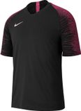 Nike T-Shirt Dri-Fit Strike Kids Zwart Vivid Pink Polyester Korte Mouw Unisex Kinderen Voetbal 140