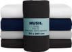 HUSH Living Hoeslaken Percale 100% Katoen 200TC Antraciet 90x200+30cm