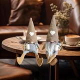 Merkloos Icecat 2 koffie-gnomen pluche figuren – Handgemaakte Zweedse koffie-gnomen, geschikt voor cafés of de keuken thuis – Keukengadget – Breng geluk – Cadeau voor vrouwen – Cadeau voor koffieliefhebbers