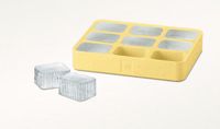 Nespresso Yuzu Ice Cube Tray, Yellow, Silicone, 9 Ice Cubes