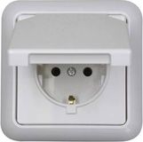 N & L 101803 Stopcontact (onderbouw) IP44 Ultra-wit