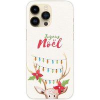 Apple iPhone 15 Pro Max Beschermende Siliconen Case met Lichtgevend Rendier