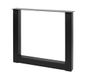 GTV - Framevoet Industrie, rechthoekig PRO, H = 710 mm, B = 820 mm, profiel 80 x 80, staal, zwart