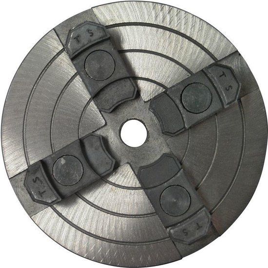 Güde Vierbaaks klauwplaat voor houtdraaimachine - Zilver - Staal