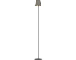 Eglo Fiorana Vloerlamp - E14 - Hoogte 140,5 cm - Zwart|Cappucino|Goud