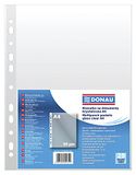 Geperforeerde DONAU Geperforeerde hoezen PP A4 kristalkwaliteit 50 micron 25 stuks transparant