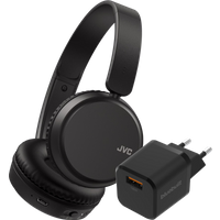 JVC HA-S36W Zwart + BlueBuilt Quick Charge Oplader 18W Zwart
