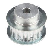RS PRO Aluminium tandriemschijf voor 10 mm riemen, 16 tanden/verdeling 5 mm, boring 6 mm