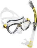 Cressi Big Eyes Evolution Masker + Alpha Ultra Dry Snorkel