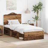 Maison Exclusive - Cadre de lit en bois recyclé, 75 x 190 cm, pin massif