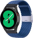 By Qubix Qubix Braided Nylon Smartwatch Bandje Blauw 22mm Geschikt voor Garmin Forerunner 970 / 570 (47mm) / 255