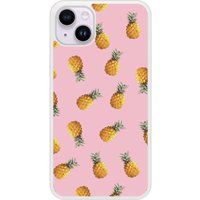 iPhone 15 Plus Pluie d'ananas bedrukt siliconen hoesje