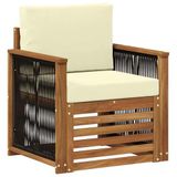 vidaXL Buiten Midden Sofa Naturel