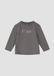 s.Oliver T-shirt pour enfants, unisexe, ajusté, manches courtes, extra court, coton, gris foncé, taille 62