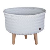 Handed By Up Low Plantenstandaard Kunststof/Hout 26 cm - Flint Grey