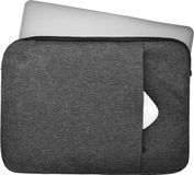 Lunso - Stijlvolle zachte neopreen sleeve hoes 13 inch - Zwart