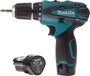 MAKITA DF330DWE Accuboormachine - 10,8V - 1,3 Ah Li-Ion - Incl. 2 Accu's