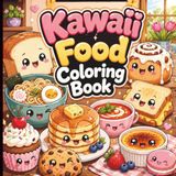 Kawaii Food Coloring Book: Cute Comfort Foods, Adorable Desserts, Cozy Meals & Sweet Kawaii Coloring Pages for Teen And Adults Relaxation