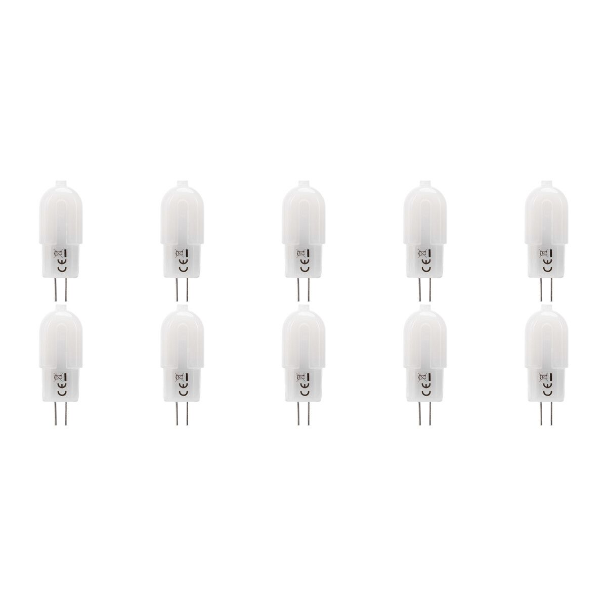 Velvalux Voordeelpak LED Lamp 10 Pack - G4 - Dimbaar - 2W - Helder/Koud Wit 6000K - Vervangt 20W