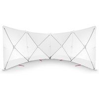 Trotec VarioScreen VarioScreen-afschermwand 4*180*180 middendoor deelbaar Wit