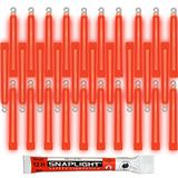 Cyalume SnapLight breeklichten in rood (30 stuks) - 15 cm Glow Sticks met haak aan het einde - ultra heldere lichtsticks met een brandduur van 12 uur