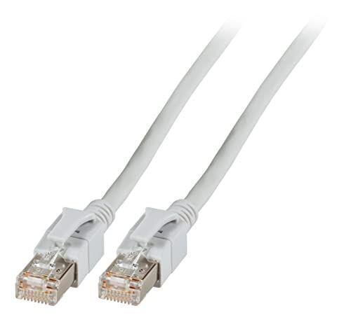RJ45 Patch Cable S/FTP Cat.6A VC LED - Grey