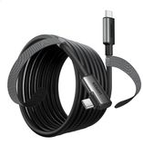 Ugreen - haakse - kabel USB Type C - USB Type C voor 60W opladen / datatransmissie met ondersteuning voor VR-bril - (bijv. - Oculus - Quest - 2) - 5m - zwart - (US551)