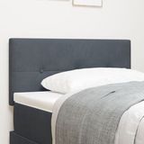 vidaXL Hoofdbord Donkergrijs 80 cm Velours