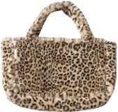 Boltze Home Boltze - Panterprint - Shopper – Pluche Tas – 50 x 30 cm – Superzacht & Trendy – Zonder Sluiting