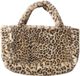 Boltze Home Boltze - Panterprint - Shopper – Pluche Tas – 50 x 30 cm – Superzacht & Trendy – Zonder Sluiting