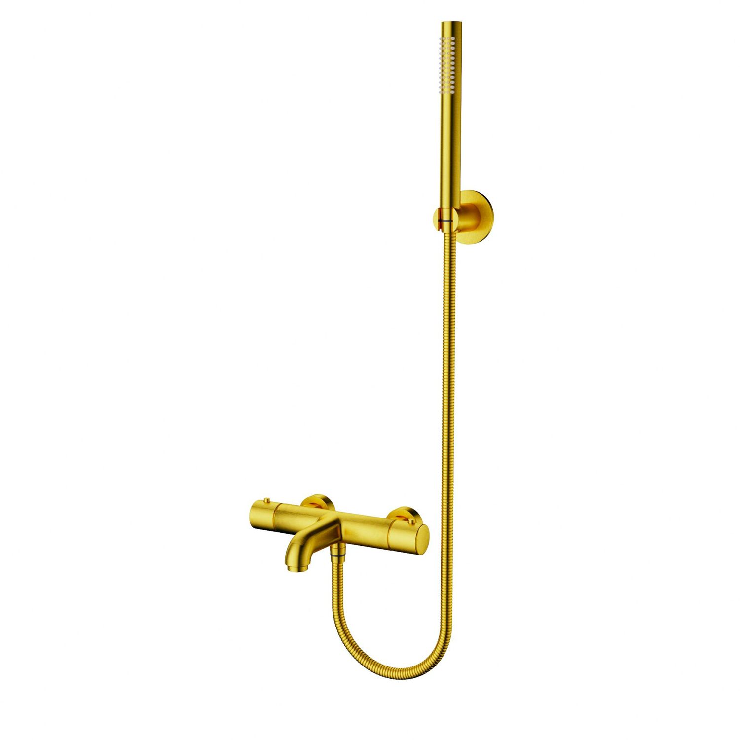Boss & Wessing Colorato Opbouw Thermostatische Bad/Douchekraan - Geborsteld Goud