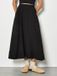 Apricot Jupe midi évasée noir