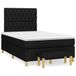 Maison Exclusive - Sommier à lattes de lit avec matelas noir 120x190 cm tissu