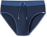 Schiesser Zwembroek Slip Heren - Ocean Swim - nachtblauw