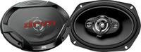 JVC CS-DR6942 DRVN Series, 6 x 9 inch 4-weg auto luidspreker, 550 W piekvermogen, 90 W RMS, 4 ohm, 50 mm middentoner, calotte tweeter & super tweeter, incl. afdekking, 2 stuks