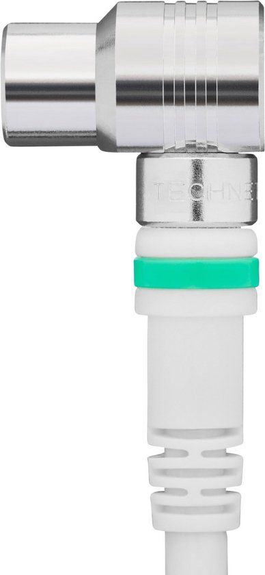 Technetix Coaxkabel RLA++21 - 5 m - Wit - Ziggo geschikt