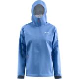 Salewa Puez Waterdicht Damesjack Blauw Polyester Lange Mouw Maat 38
