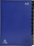 Exacompta 8x Sorteermap Ordonator® - 24 indelingen - alfabetische tabs van A tot Z - Blauw