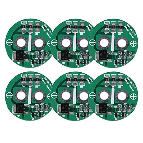 fasient 6 stuks 2.5V Super Farad-condensator met beschermingsplaatmodule limietplaat, geschikt voor supercondensatorbeschermingsbord