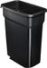 Poubelle 55l - Poubelle de cuisine - Tri des déchets - Avec support de sac poubelle - 29x49x61 cm - Noir