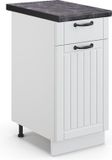 Vicco Fame-Line Keukenonderkast – 40 cm, WB Antraciet Wit Landhuis
