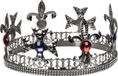 Boland Metalen kroon Royal king zilver - 59 cm - Volwassenen - Unisex