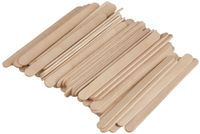 Rayher hobby materialen Rayher ijslollie stokjes knutselhoutjes - 432x - beige - 11 x 1 cm