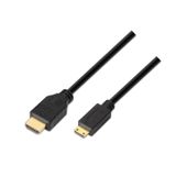 AISENS A119-0114 HDMI kabel 1,8 m HDMI Type A (Standaard) HDMI Type C (Mini) Zwart