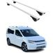 Omac Barres De Toit Pour Vw Caddy Iv 2020-2026 – Tüv / Din 75302:2019 – Antivol Inclus – Charge Max 75 Kg – 2 Barres Argent