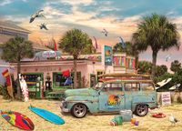 Cobble Hill Puzzle 1000 pièces - Surf Shack puzzle coloré pour adultes.