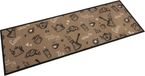 vidaXL Keukenmat wasbaar ochtendprint 60x180 cm fluweel bruin