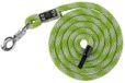 Covalliero Longe en corde, vert, 200 cm, mousqueton de sécurité, pour licol Mustang