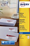 Avery White Address Labels - Inkjet - 63.5 x 38.1mm - 10 Sheets